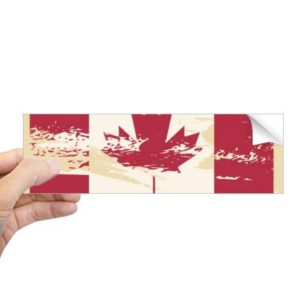 Sticker Canada rectanbulaire pour personnaliser un ordinateur ou une voiture