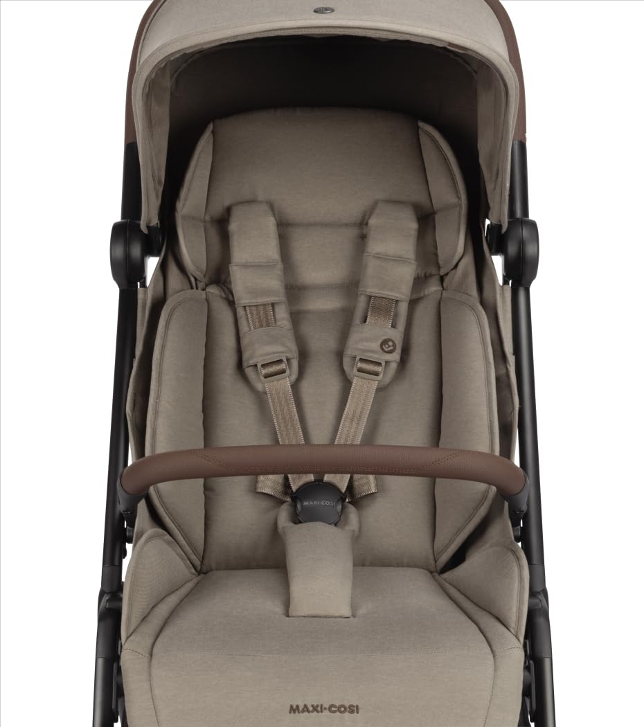 Maxi-Cosi Soho Cochecito, 0-4 años, 0-22 kg, Cochecito ultracompacto, Plegado automático con una sola mano, Silla espaciosa, 3 reclinaciones, Reclinación total, Funda extraíble, Twillic Truffle