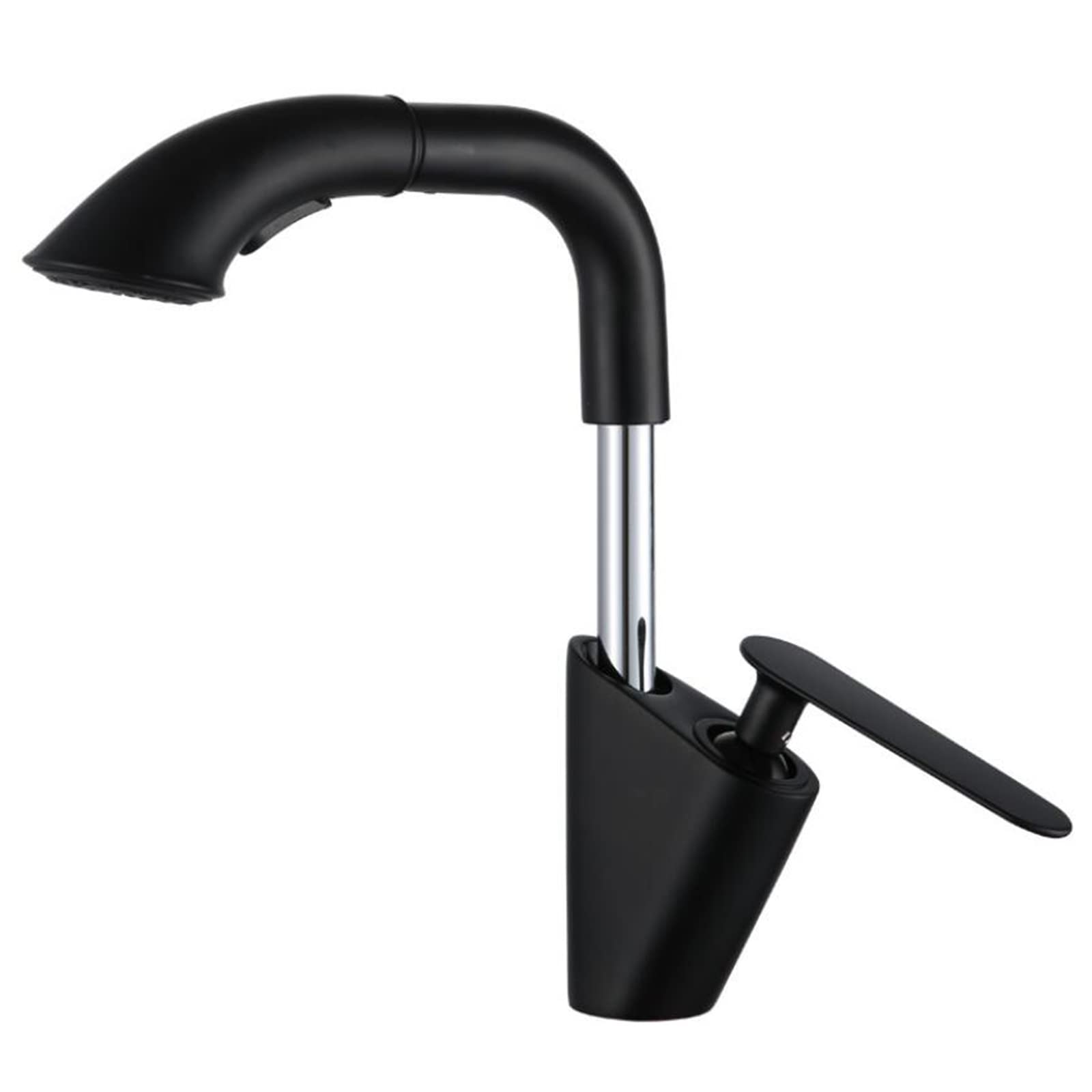 Robinet mitigeur de lavabo avec douchette extractible jet double eau chaude froide