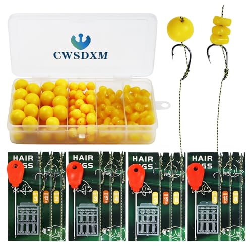 Carp Fishing Hair Rigs Baits Carp Rigs Kit Fishing Equipment Accessories (#2#4#6#8-206pcs)