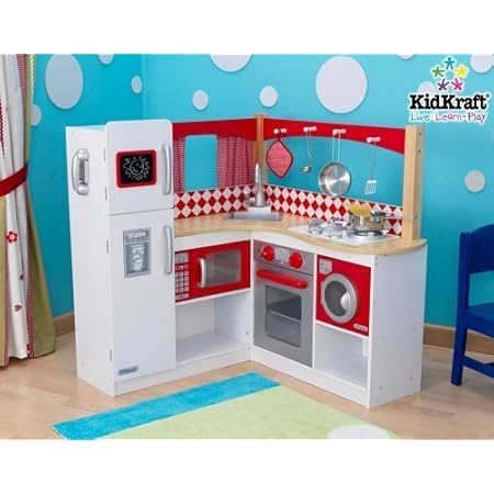 KidKraft Rote Grand Gourmet Küchenecke 53225 aus Holz Red Kinderküche