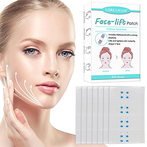 Face Lift Tape,V Face Sticker,Face Lifting Patch,Instant Face Lifting Sticker,Invisible V-Shape Lift Face Thin Tape for instant Face,Neck Lift Reduce Double Chin,Tighten Skin Makeup Face Lift Tools
