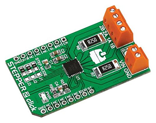 développement Kits de planches de surf et Evaluation – MCU/MPU/DSC/DSP/FPGA Kits de développement – Add-On Board A4988 Stepper 2 clics – Mikroe-1926