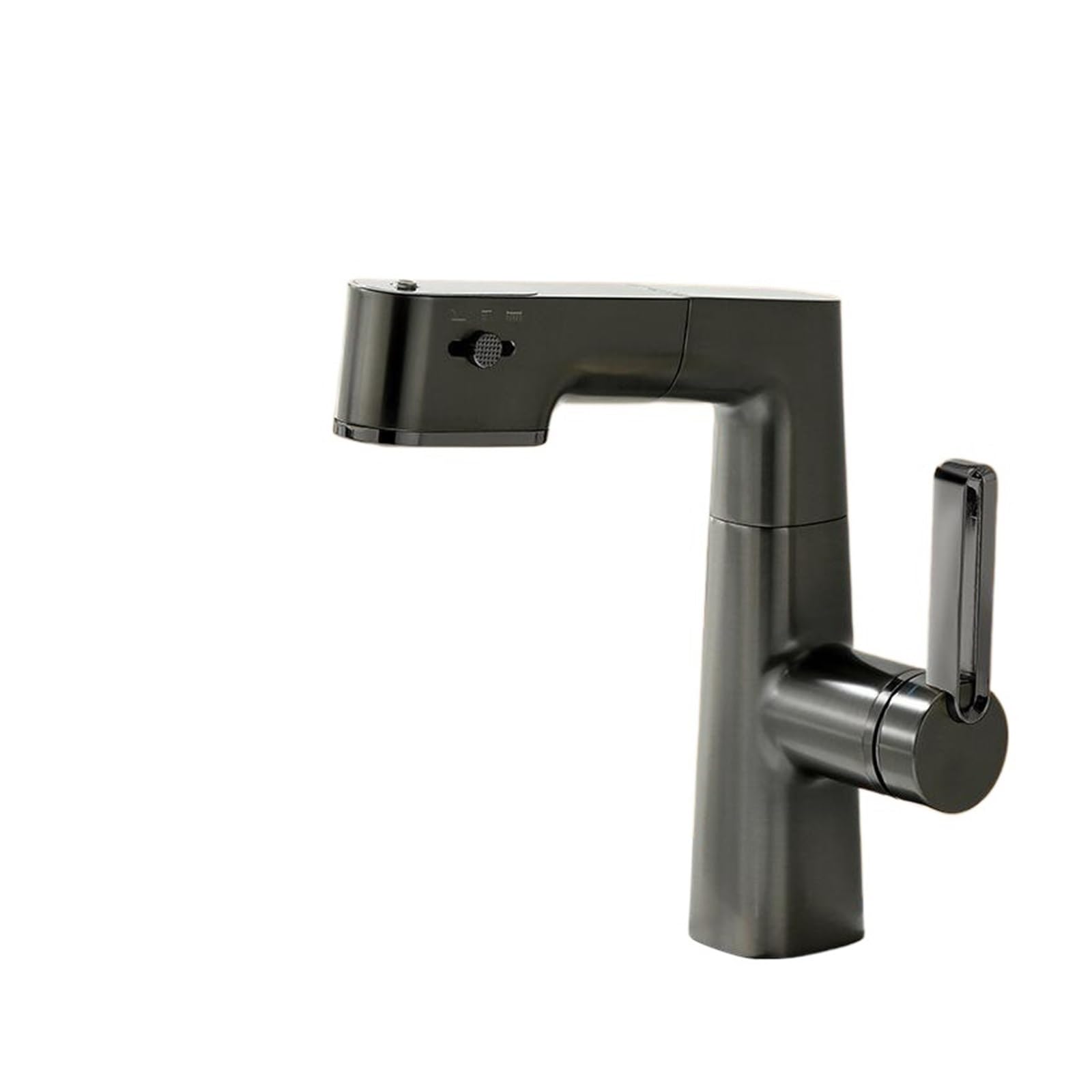 CZYWKDDPP Kitchen Tap, Multifunctional Bathroom Faucets, Pull Out Basin Mixer Faucet, Gourmet LED Temperature Tap 360° Tapware Crane Brass(Gris)