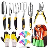 Regalo ideal: este juego de herramientas de jardinería hará que el trabajo de jardinería sea más fácil y rápido, es un regalo ideal para el padre, la madre, los amantes de la jardinería, ayúdelos a administrar y mantener el hermoso jardín más fácilmente.
