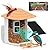 FOUKWAKC Smart Bird Feeder with Camera, AI Identify Bird Species, Solar-Powered Birds Watching Camera, Auto Capture Videos, Motion Detection, Instant Notifications, Ideal Gifts for Birds Lover