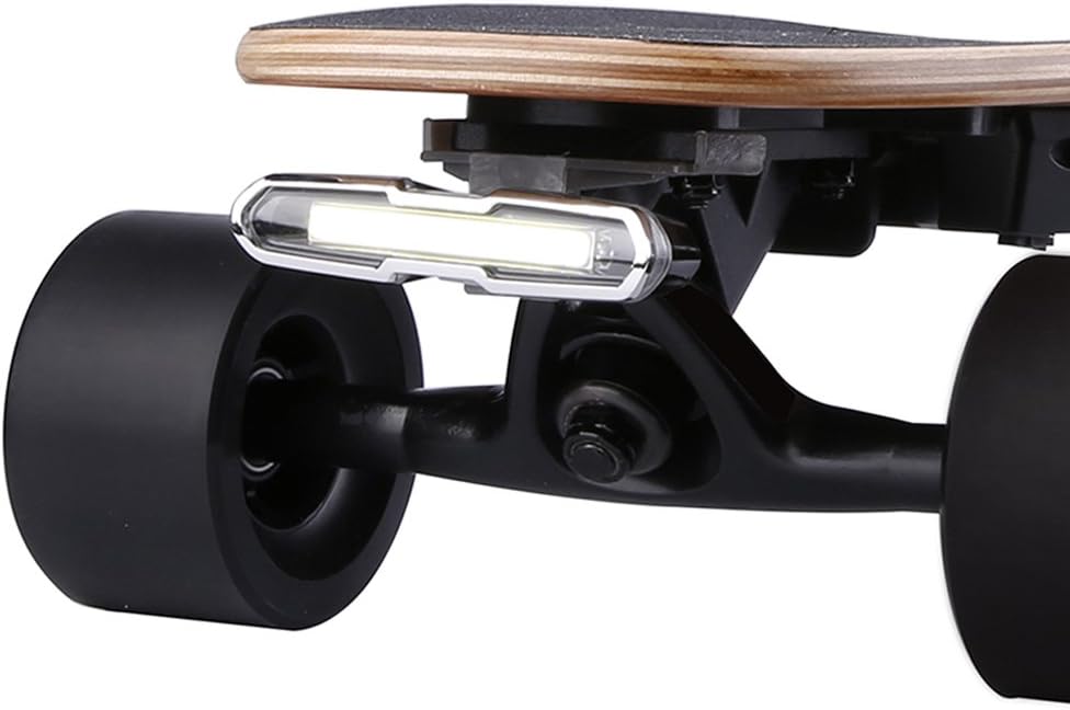WONDERHOO Skateboard Lights - Upgrade USB Rechargable LED Flashing Safety，（ 1 Pcs ） Skateboard Lamp can be Used as Headlights or Taillights Fits On Any Longboards Bikes Scooters