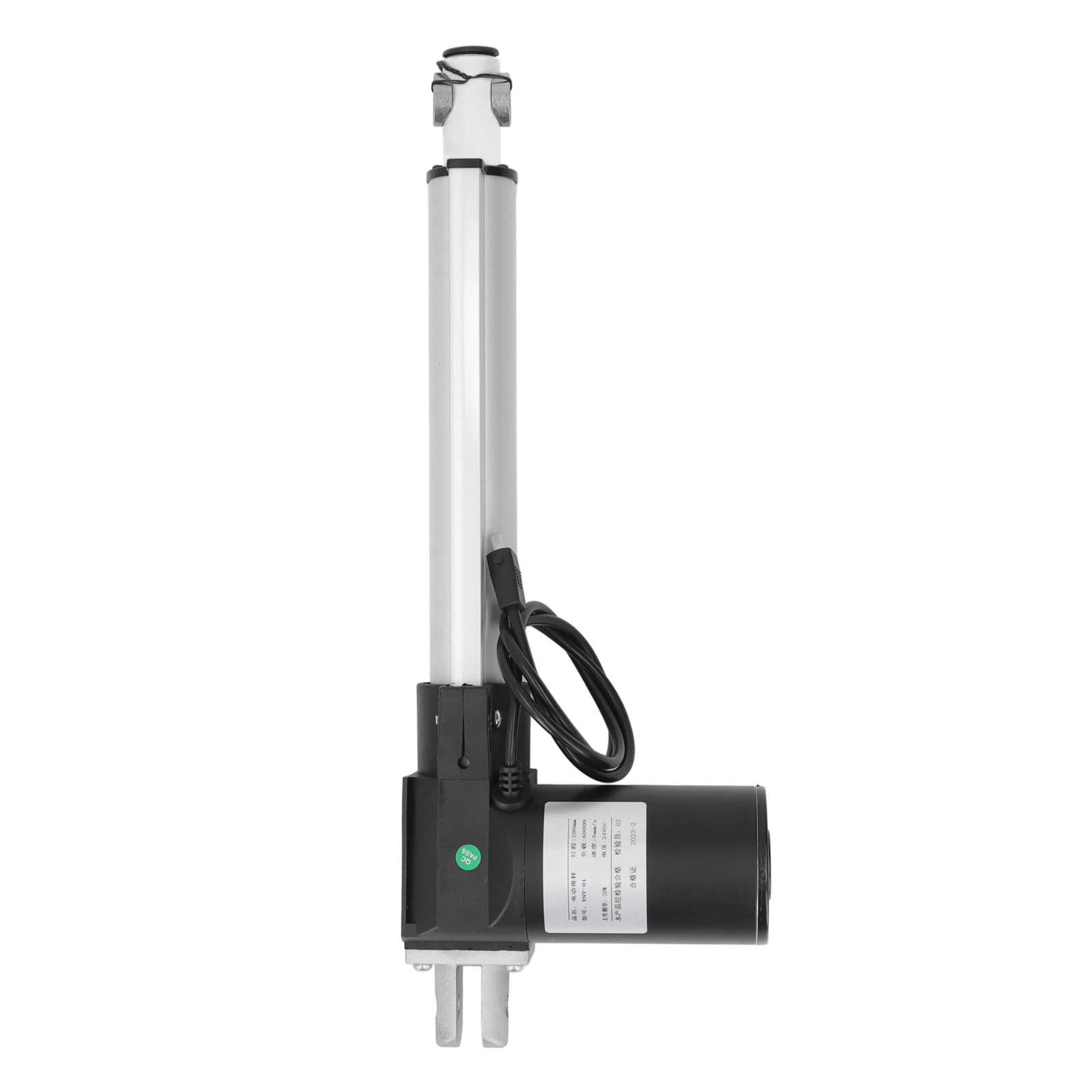 Attuatore Lineare Elettrico, 6000N/1320LBS Attuatori Motore Elettrico Corsa 200mm, per Poltrona Reclinabile TV Lettino da Massaggio Divano Elettrico (24V)
