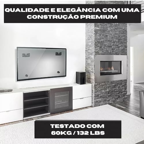 Suporte Fixo Universal para TV 13''-70'' - Compatível com LG, Samsung, LED, LCD, QLED, OLED