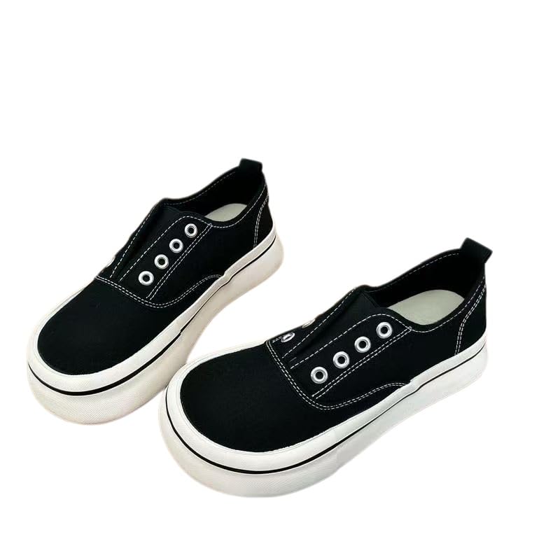 Sneakers Donna,Sneakers Basse da Donna in Tela, Casual, con Lacci E Plateau, Suola Spessa, Ideali per L'Uso Quotidiano.