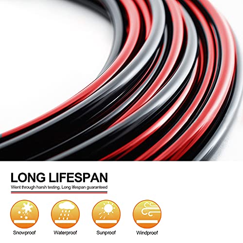 10 Gauge Wire - iGreely Solar Panel Wire 30Ft Black & 30Ft Red 10AWG(6mm²) Tinned Copper PV Wire UV Resistant Cable for Solar Panel MPPT Controller Boat Marine Automotive RV Outdoor