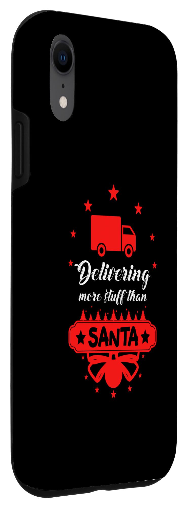 iPhone XR Postal Worker Santa Funny Christmas Design Case - Image 3