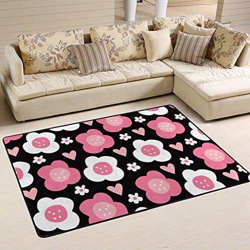 Tapis corail en velours ultra doux, grand format polyester et coton lavable - 6