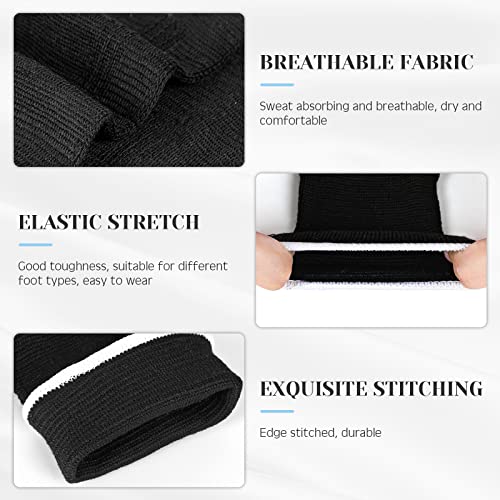 Image of Haysandy 4 Pieces / 2 Pair Ankle Support Brace for Women Men Elastic Adults Compression Socks Knitted Ankle Sleeve for Jogging Running Fitness