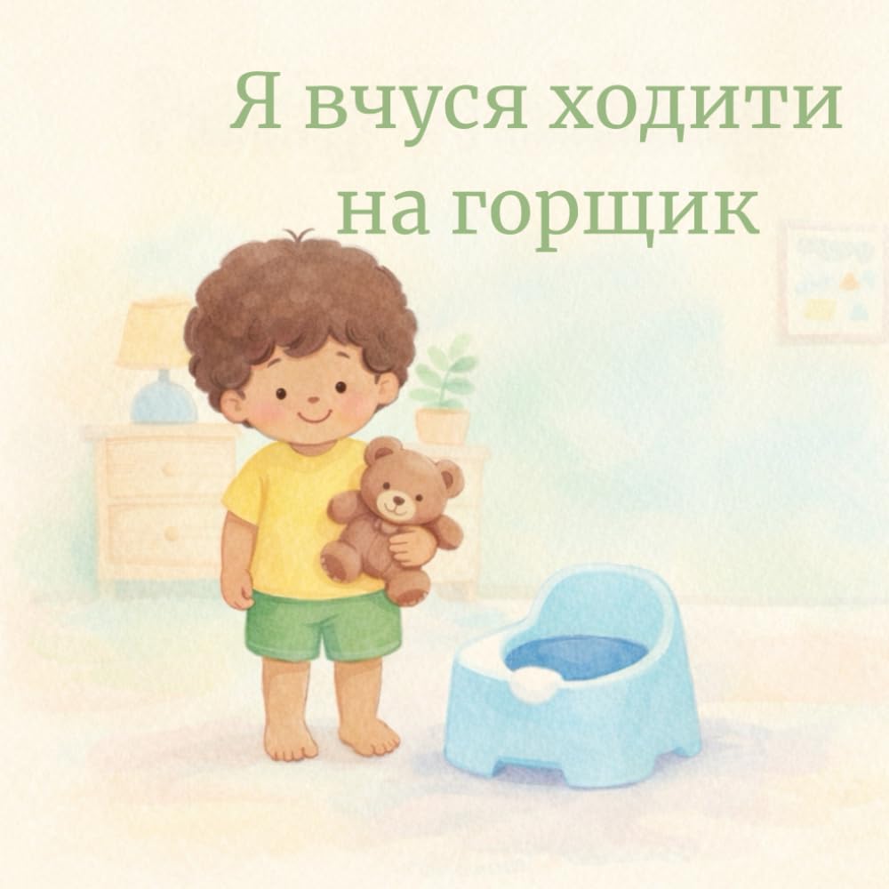 Я вчуся ходити на горщик. Дитяча книга українською для малюків 2–4 роки про привчення до горщика: Навчальна історія для малюків без страху і тиску