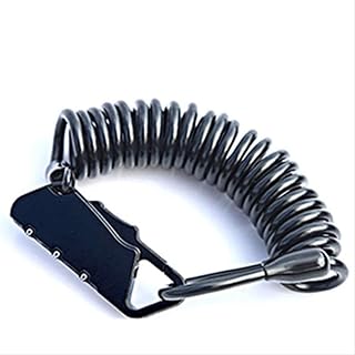 Bicycle Lock Advanced Anti-Theft Bicycle Lock Mini Bike Lock Portable Spring Anti-Theft Bicycle Combination Password Code Lock 3 Digits Spring Disc Cable Wire Security Lock