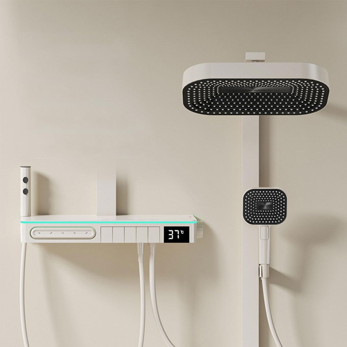 Douche thermostatique à touches piano pour stopper les variations d'eau et le calcaire