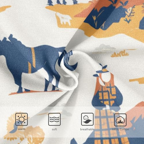 KLL Wild West Western Scotland Little Boys Soft Athletic Underwear Cute Children Panties3