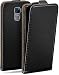 Produktbild moex Flip Case für Huawei Honor 7/7 Premium Hülle klappbar, 360 Grad Rundum Komplett-Schutz, Klapphülle aus Vegan Leder, Handytasche mit vertikaler Klappe, magnetisch - Schwarz