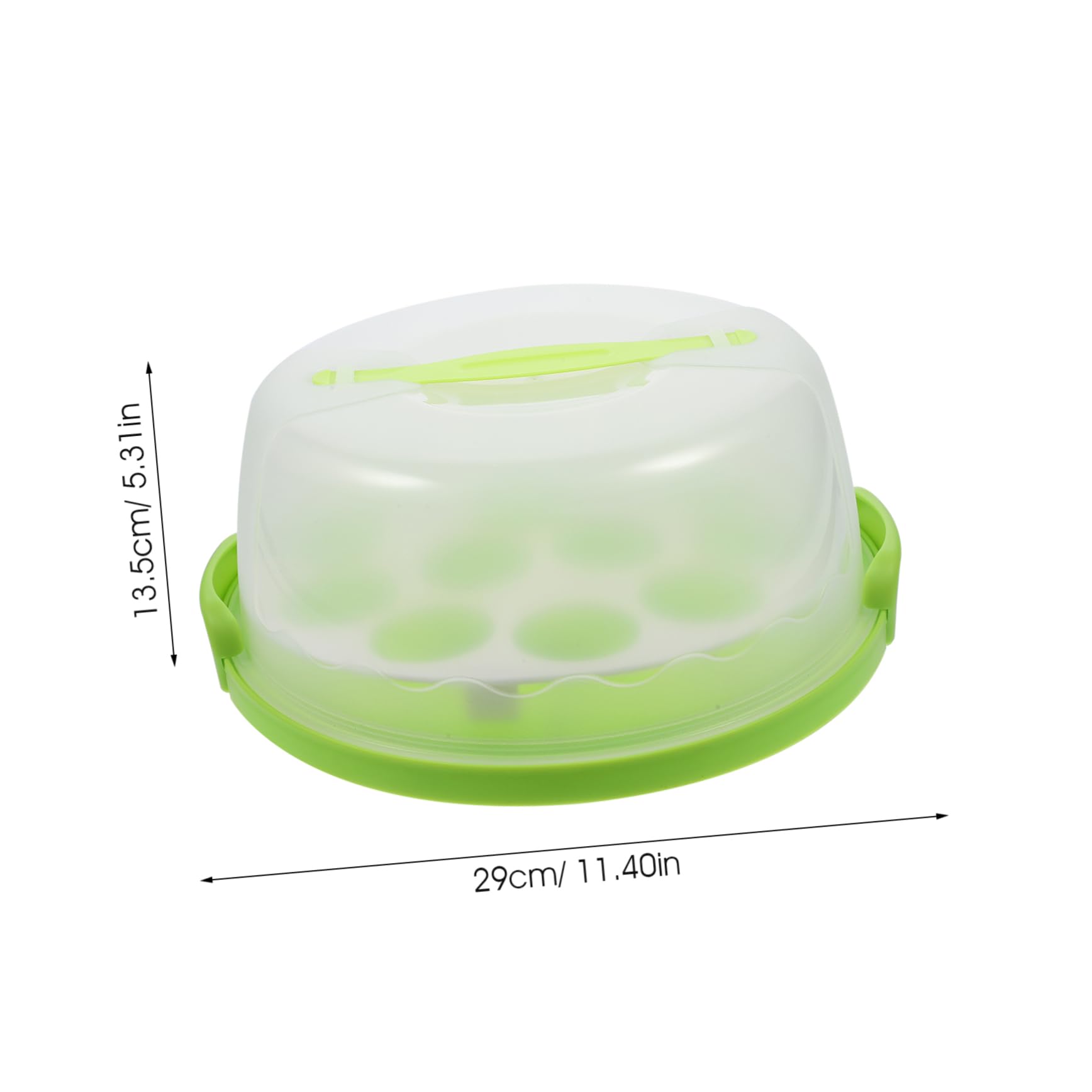 OFFSCH Portable Cake Boxes Cake Carrier with Lid Round Dessert Container for Baking