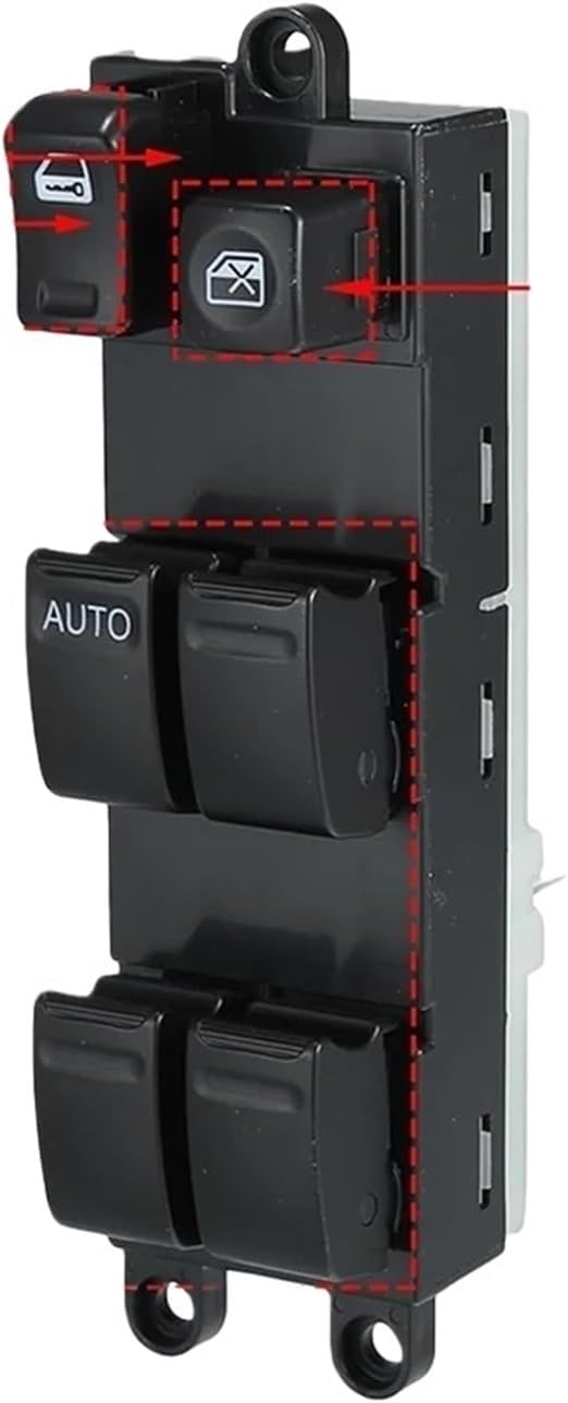 Electric Master Power Window Switch Regulator Button Compatible with Nissan X-Trail 2002 2003 2004 2005 2006 2007 25401-EQ305 25401EQ305