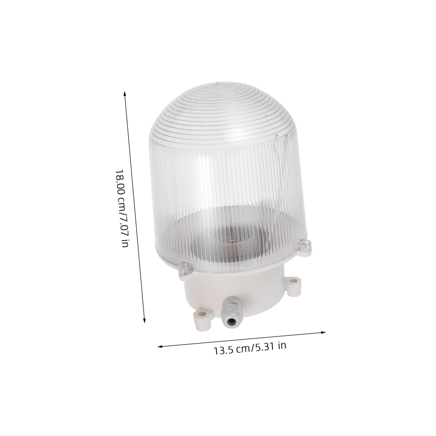 Alipis Paralume per Congelatore E27 in Plastica e Metallo