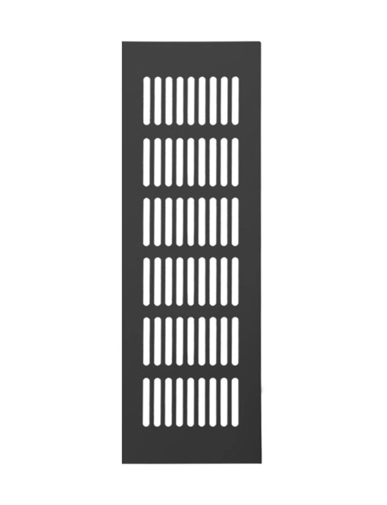 Lüftungsgitter, Türlüftungsgitter aus Aluminium, rechteckiges Lüftungsgitter für Schränke und Kleiderschränke, Lamellendesign mit Befestigungsschrauben, 150 x 300 mm, langlebige und stilvoll