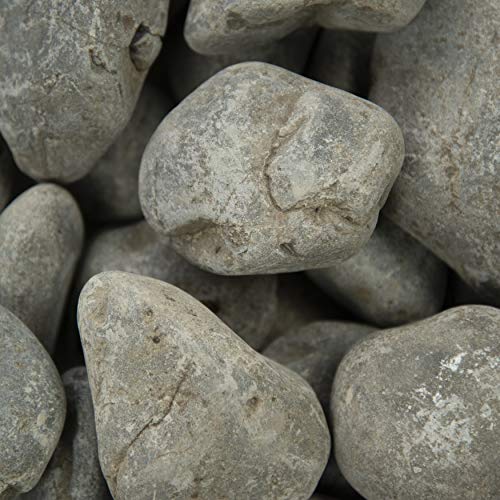 MSI Nile Decorative Polished Gray Pebbles, 1.2 inch - 2.4 inch, 40 lb. Bag by MSI - Used condition - Image 2