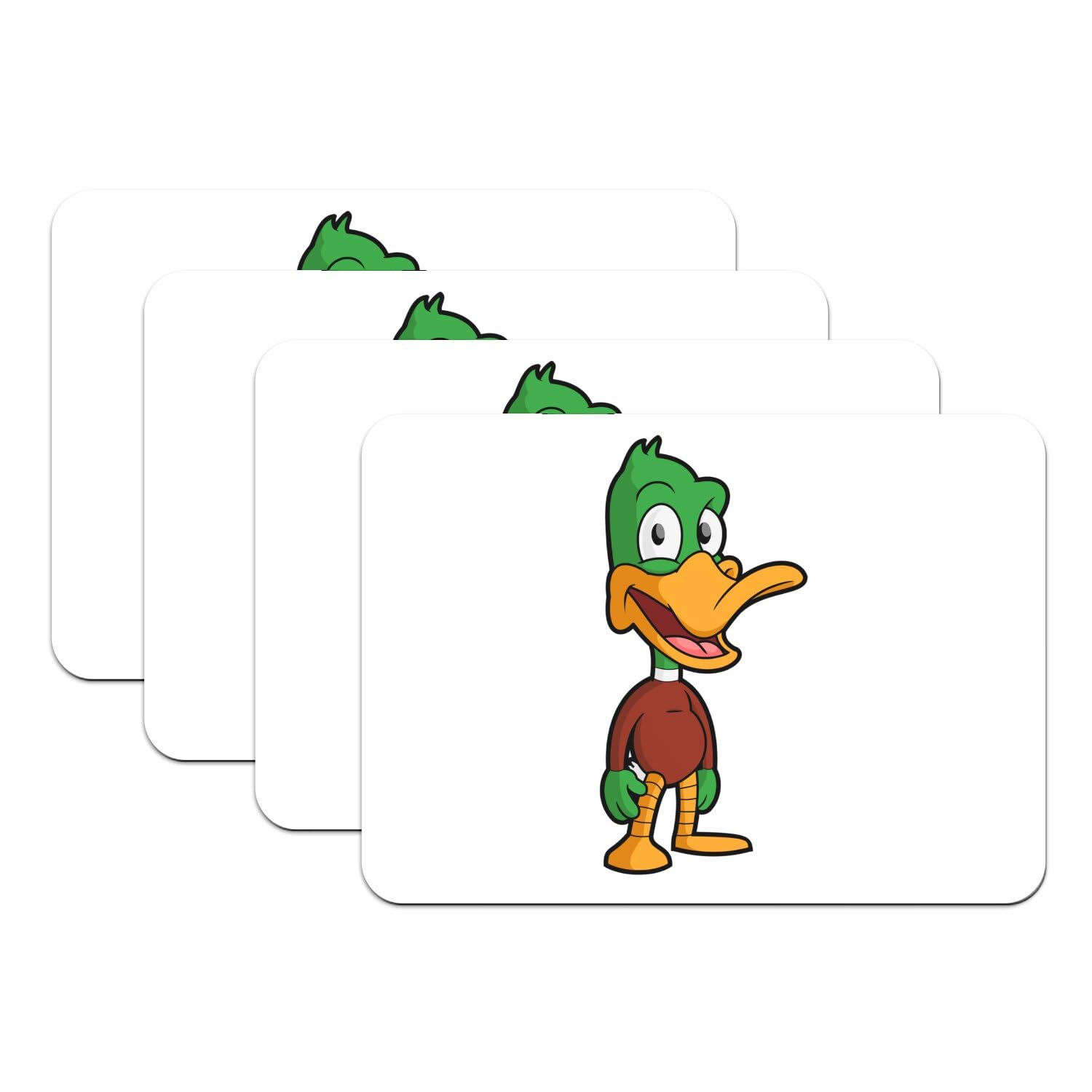 Set de table canard vert grand format anti-taches pour protéger la table des enfants