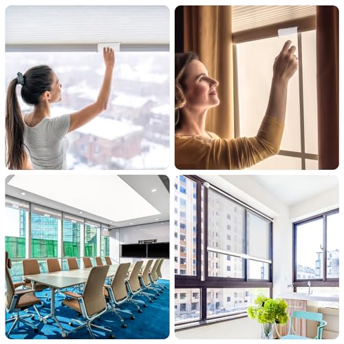 Vin Beauty 542990_4_M02AFCXP 2 Pcs Roller Window Shades Clear Plastic Hem Grip Window Shade thumb #6