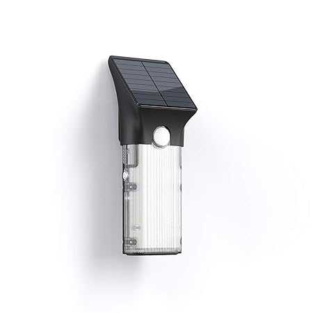 SARRVAD Solar Wall Light (SWL-15PL) Detachable 1000 Lumens 10 Watt with PIR Motion Sensor, Warm White 4000K