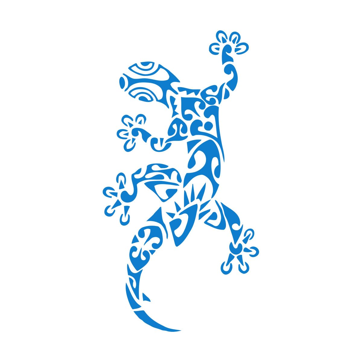 Climbing Lizard Wall Sticker Cool Gecko Pattern Vinyl Wall Poster Creative Home Decoration Wild Animals Wall Decals Extra Large - 57x110cm — image 1