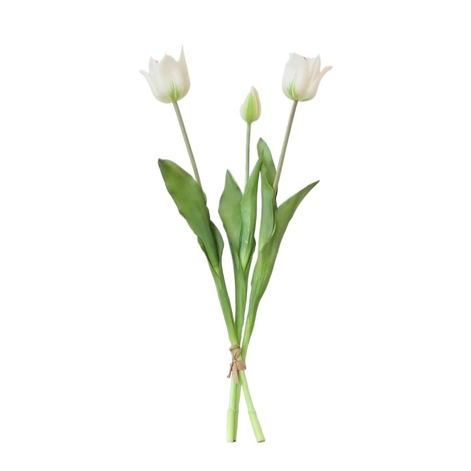 HamPaesk 1PC Artificial Bouquet Soft Glue Fake Flowers Balcony Decorative Simulation Flower Home Decoration(White)