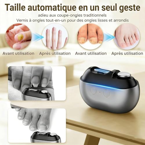 Coupe-ongle électrique USB avec LED pour votre routine manucure à la maison - 4