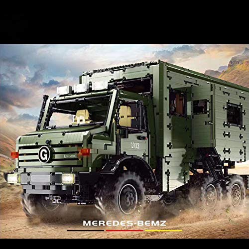 Onenineten Technik LKW Wohnmobil Bausteine, 2.4Ghz/APP RC Groß LKW Klemmbausteine Technik Bauset mit Fernbedienung und 9… – Bild 3