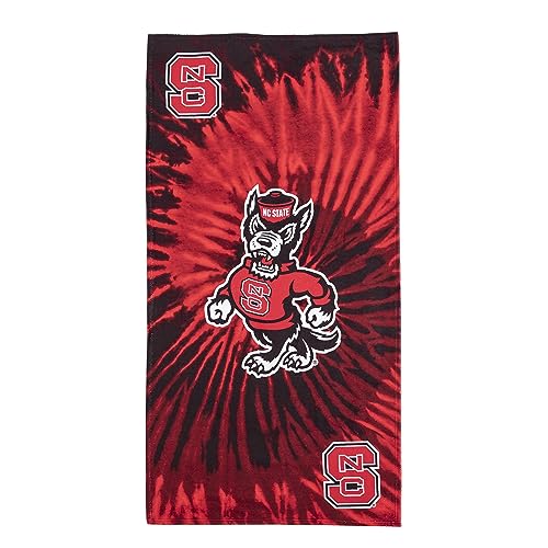 Northwest NCAA North Carolina State Wolfpack Beach Towel, 30" x 60", Psychedelic