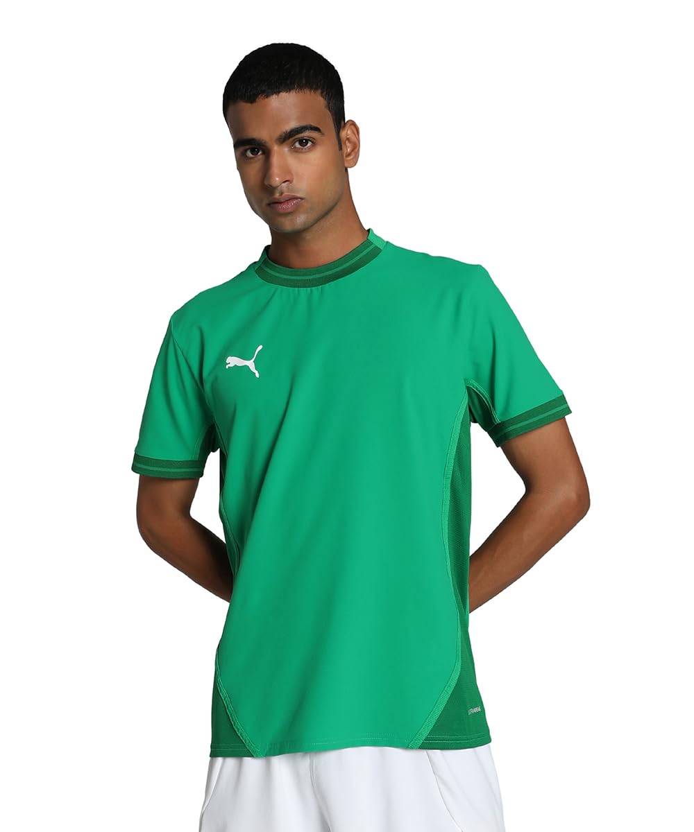 Puma Men's Green Teamfinal Jersey T-Shirt in Size M, Sports Direct