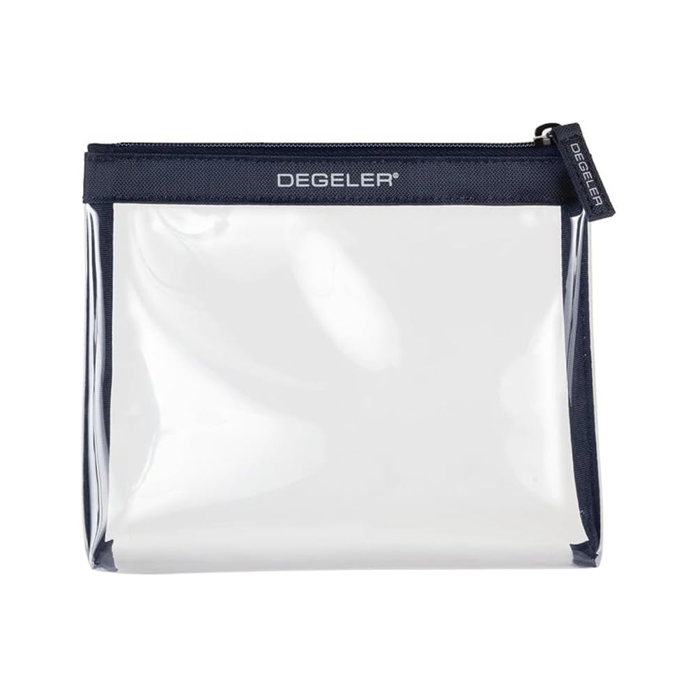 Clear Bag - Clear Zip Toiletry Bag for Transporting Liquids in Hand Luggage - for Airplane Travel and Short Travel