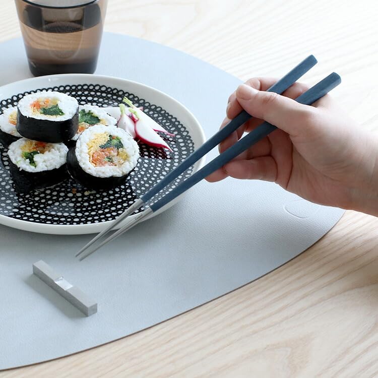 Amazon｜Cutipol(クチポール) KUBE 箸+箸置きセット ブルーシルバー