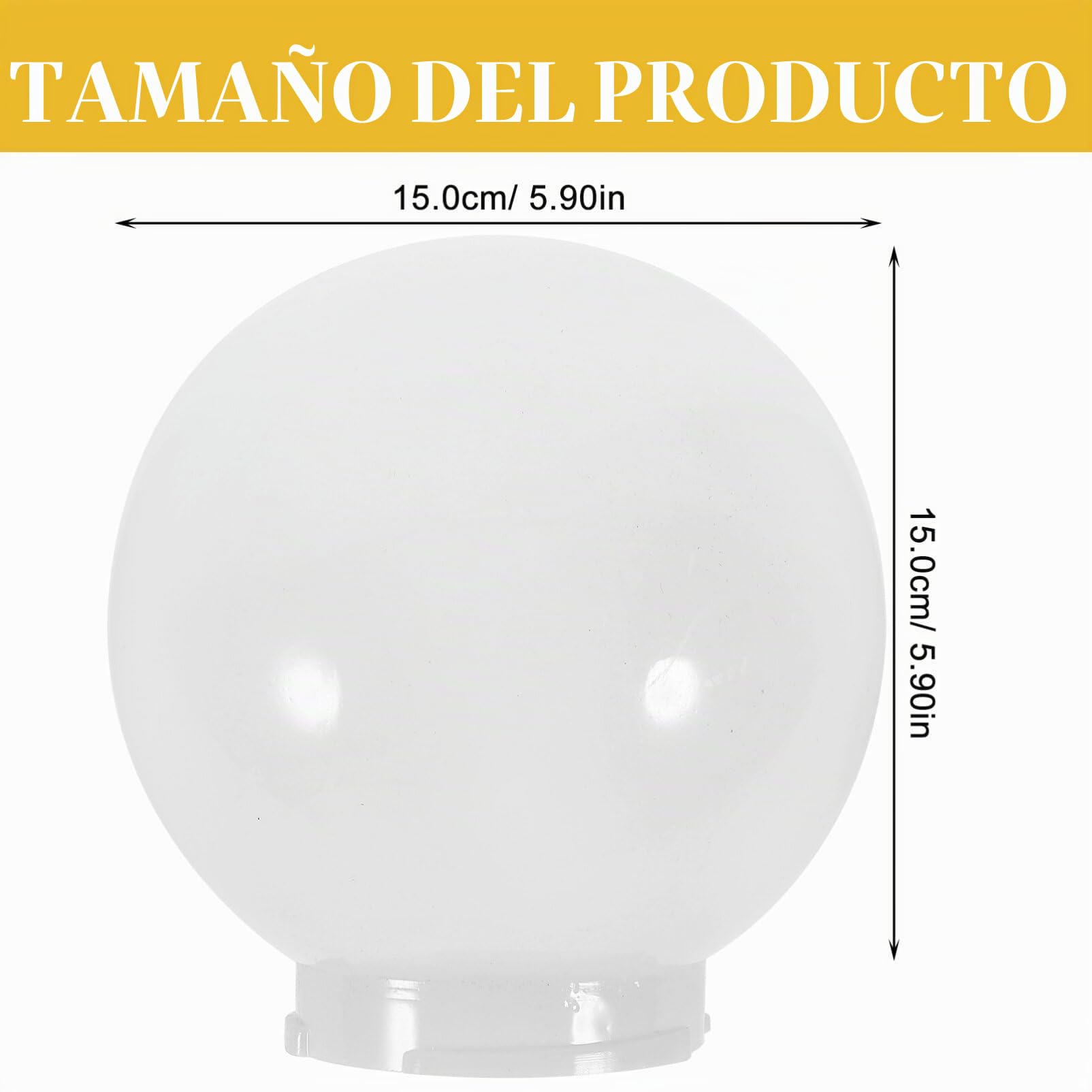 Lámpara De Globo De Repuesto Cubierta De Pantalla De Globo Redondo Lámpara De Plástico Acrílico Pantalla De Cubierta Para Luz Colgante De Pared