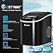 COSTWAY Countertop Ice Maker, 26LBS/24H Portable and Compact Ice Maker Machine, Ice Cubes Ready in 6 Mins, Electric High Efficiency Small Ice Maker with Ice Scoop for Home Kitchen Office, Black