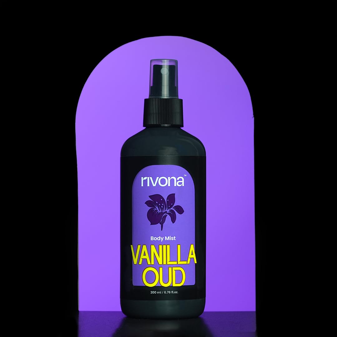 Rivona Vanilla Oud - Warm & Woody Body Mist Fragrance for Women | Fragrance with Vanilla, Pink pepper and Cognac| Ideal for Gifting and Everyday Wear | Skin-Friendly | 200ml-picture-16