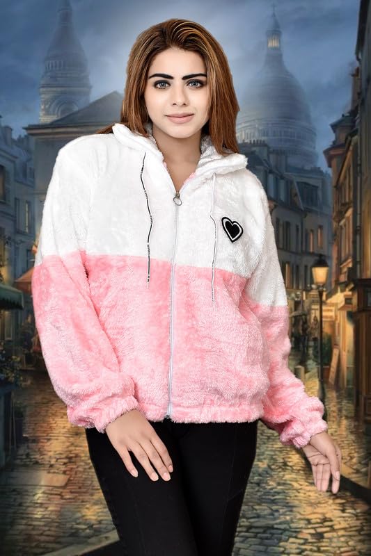 Qadri Fashion Trendy Wool Jacket for Women & Girls (Pink)-picture-11