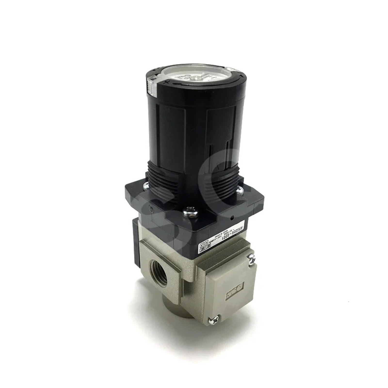 Manomètre intégré ARG20-F02H-1-B avec reflux pour régulation et contrôle de l'air comprimé