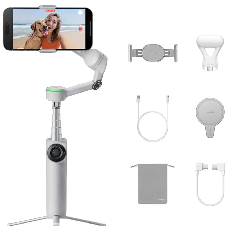 Insta360 Flow (Stone Gray) Amazon.com: Insta360 Flow 2 Pro 3-Axis AI-Powered Smartphone