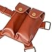 Nate Gun Holster Vertical Shoulder Holster with Double Magazine for Men Women Halloween Cosplay Black (Brown)