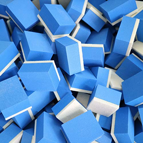 Copeflap ウロコ取り スポンジ 10個セット コンパウンド 車 窓 ガラス コーティング 油膜取り 油膜とり (ブルー, S)