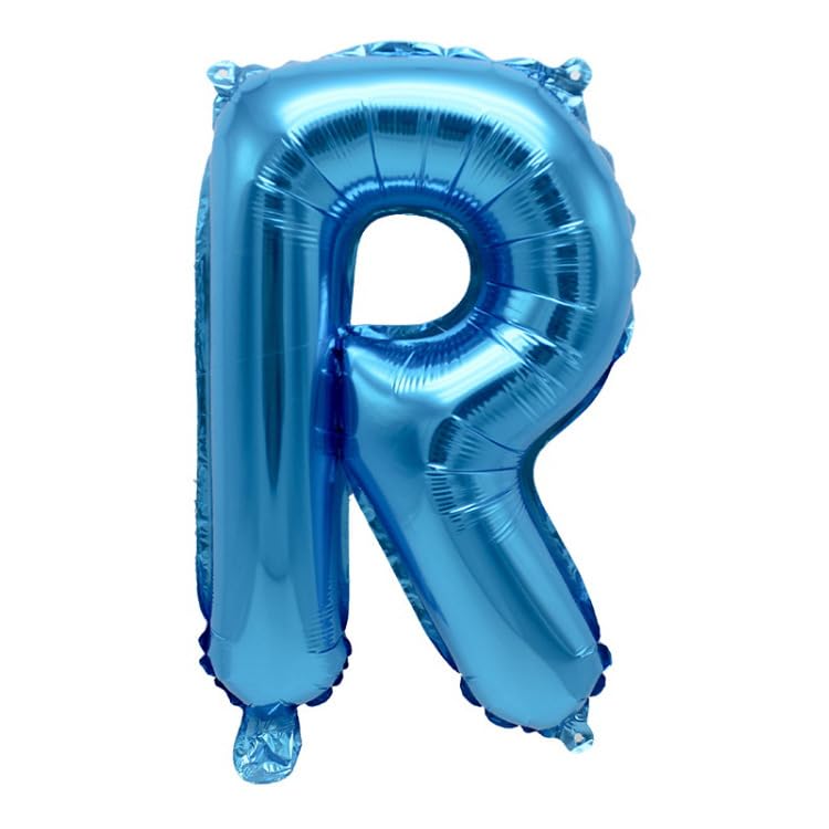 100 cm Blue Foil Balloon Letter R for Helium Filling