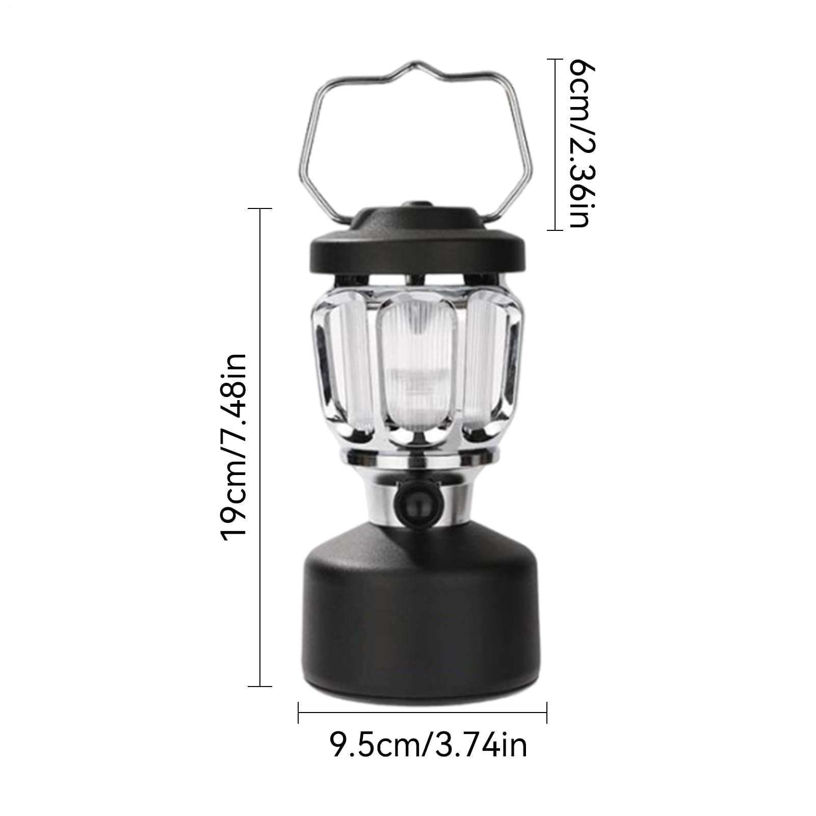 Carga de Luces de Campamento Linterna Recargable de la Linterna LED Que acampa con la Prenda Impermeable del Banco IPX4 del Poder multicolora