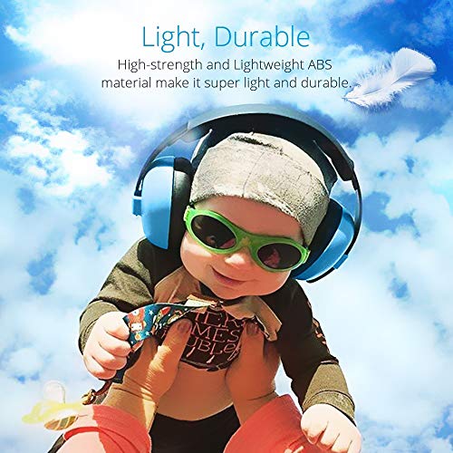 Image of Baby Noise Cancelling Headphones, Ear Protection Earmuffs Noise Reduction for 0-3 Years Kids /Toddlers /Infant, for Babies Sleeping, Airplane, Concerts, Movie, Theater, Firework (Blue)